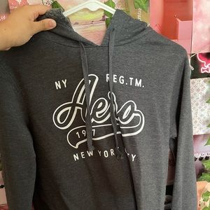 Long Sleeve Gray Hoodie